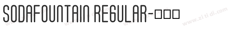 SodaFountain Regular字体转换